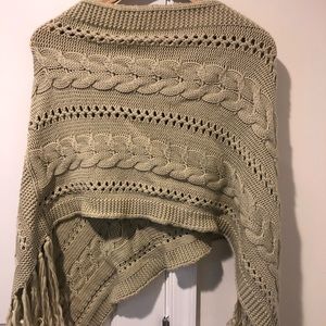 Dismero Italian Shawl with fringe 100% Merino wool